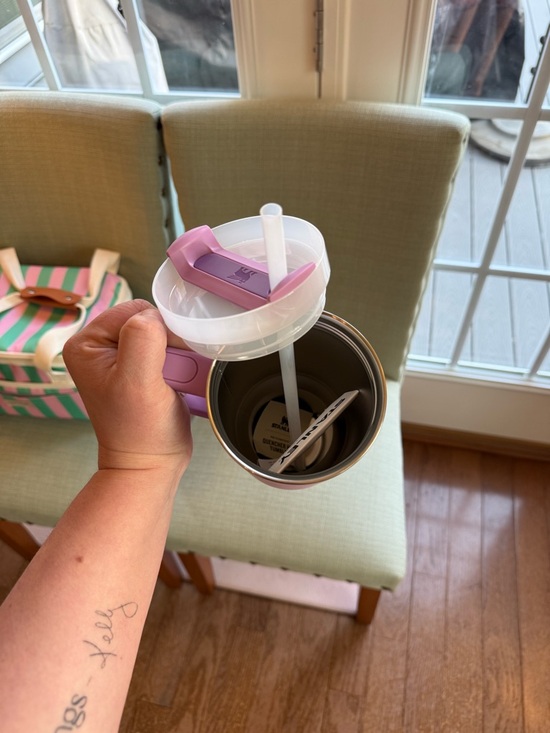 STANLEY 40oz Tumbler & ‘Cool Planet’ Soft Cooler Bag in Pink & Green - NWT - Picture 9 of 9